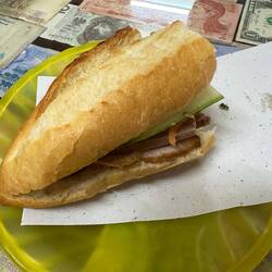 Infamous Banh Mi (the bread is light and crispy, made with wheat and rice flour