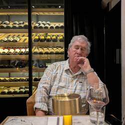 Quiet contemplation over dinner