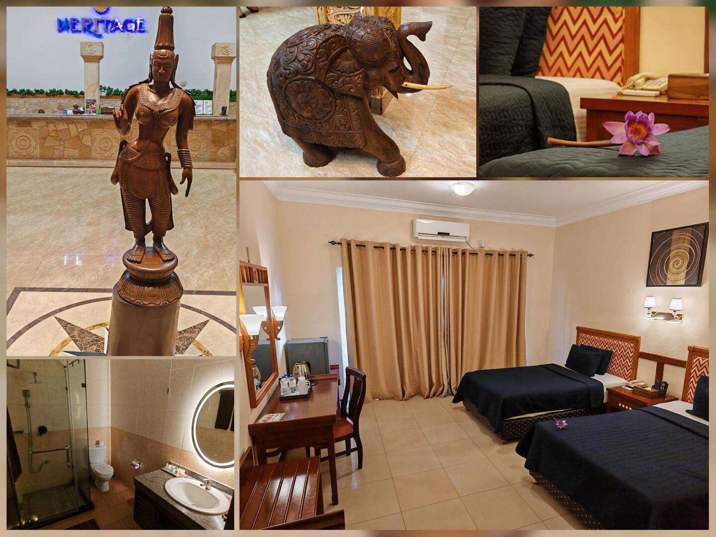 Lobby und mein Zimmer