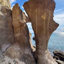 Da musste ich raufklettern