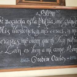 Wie klein auch die Heimat ist, so ist sie doch das größte für einen selbst, schreibt Rubén Darió