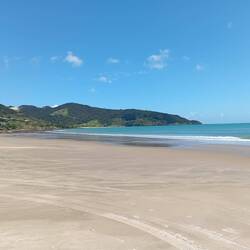 The southern end of 90 mile beach