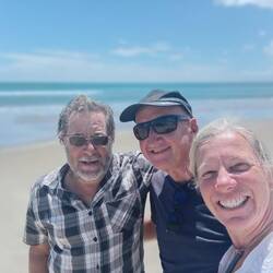With John on 90 Mile beach