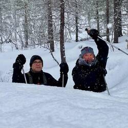 They found some deep snow 😉