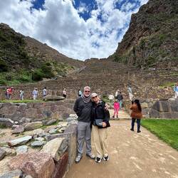 At the bottom of Ollantaytambo