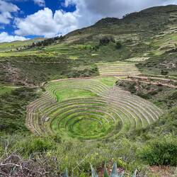 The Incas used these terraces as agricultural labs