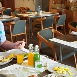 Our first breakfast here!