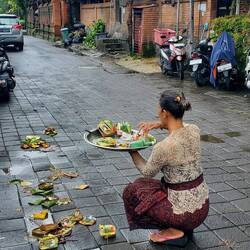 A morning offering and prayer ceremony.