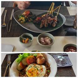 A traditional Balinese Dish and Nasi Goreng for lunch!