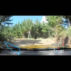 Links: Strecke mit unserer Position