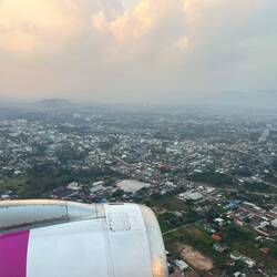 Landeanflug auf Chiang Rai