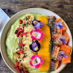 Hayley's avocado protein bowl.