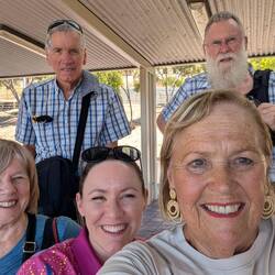 Annabel drove us to bus interchange