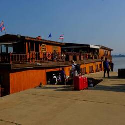 Ab geht es auf unser Schiff, die Mekong Sun