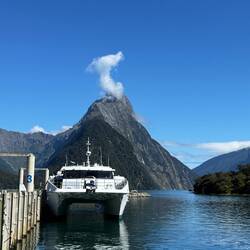 Our vessel for the two hour cruise around Milford Sound