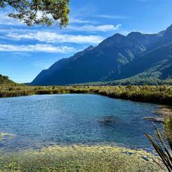 Mirror Lake... the wind made it a fun house mirror today though
