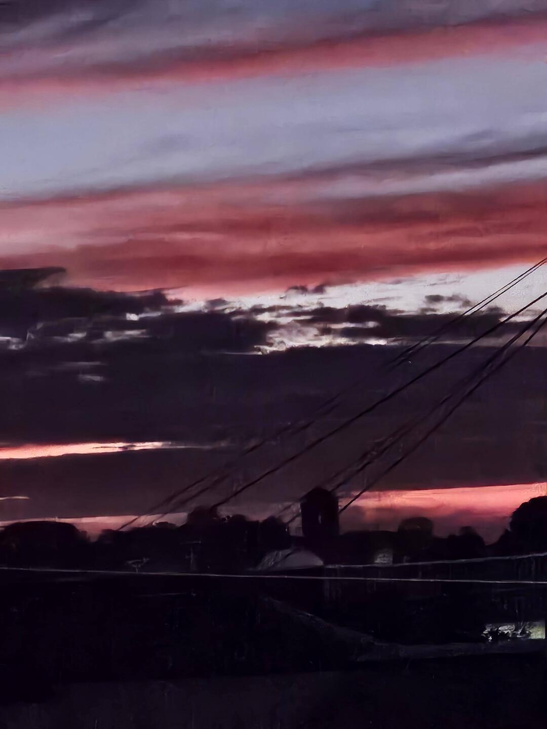 Himmel vom letzten Abend