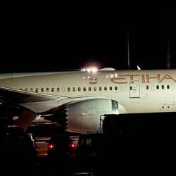 As we taxied to our gate, we spotted our plane!
