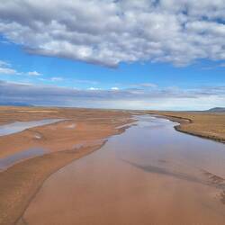 Flat wide expanse and nothing to disturb it.