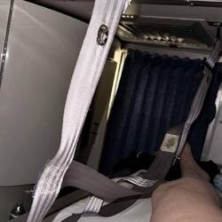 You have to strap in on the top bunk