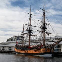 Lady Nelson, en replika av fartyget som skeppade hit straffångar