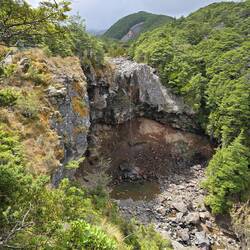 Auch von den Mangawhero Falls ist nicht viel zu sehen...