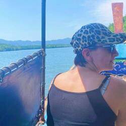 Die Sonne geniessend