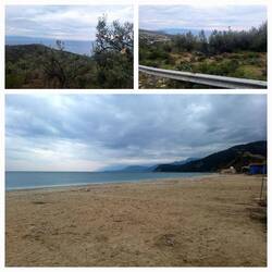 Unser heutiger Stellplatz am Strand