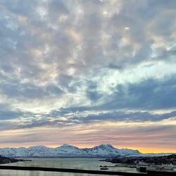 Sunset on the bus ride home