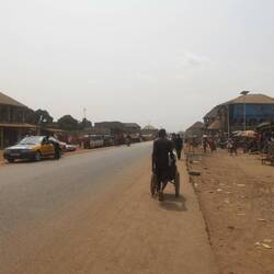 Kambia ist die erste Stadt in Sierra Leone