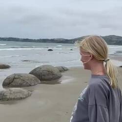 Imponerende syn ved Moeraki Boulders