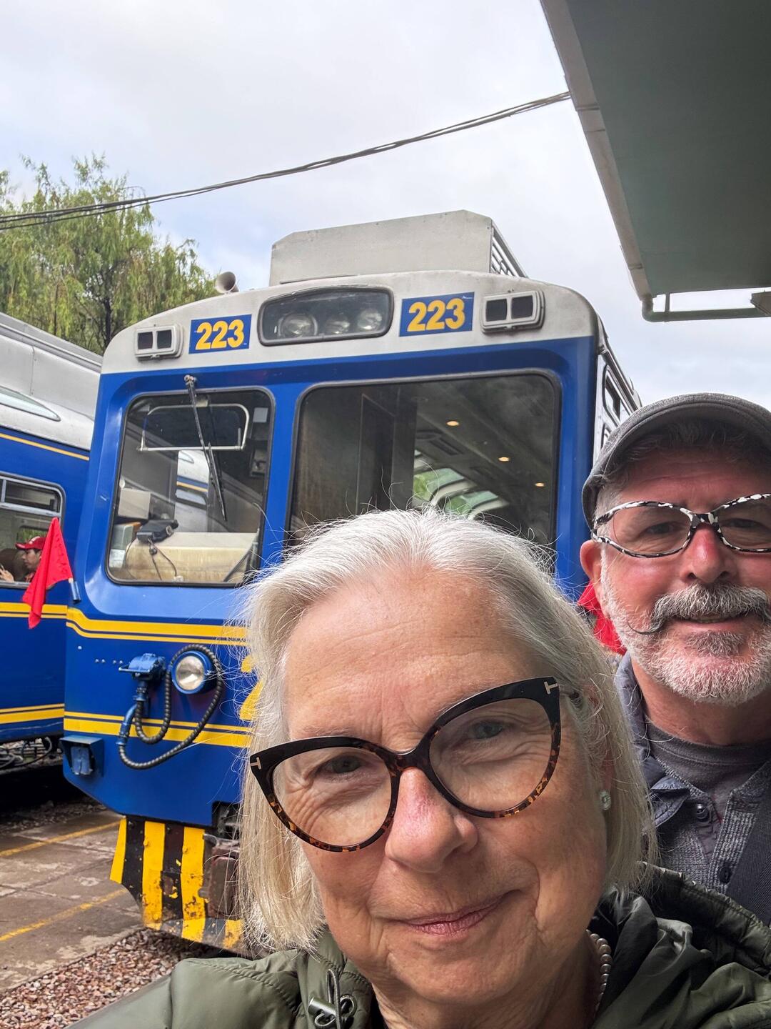 Boarding the train