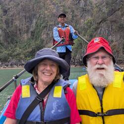 Yvonne & Ian - a similar experience to a gondola ride in Venice, only much bigger vessel