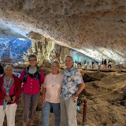 With 2 ladies who are on this trip with us.