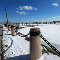 Parts of Lake Michigan are frozen