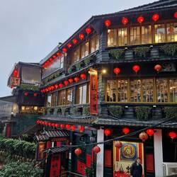 Teehaus im japanischen Stil.