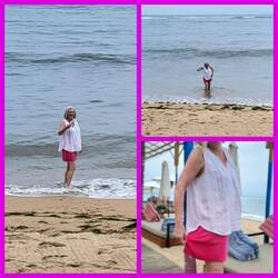 Just a little dip in the Indian Ocean! 😊