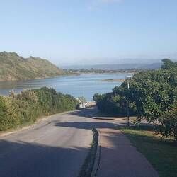 The lovely hill going down to the lagoon. But not so nice coming back 🤬