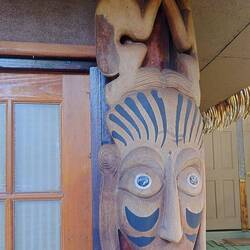 Wall carvings hanga roa