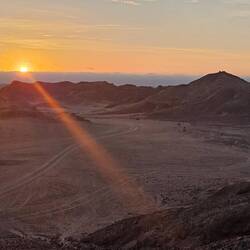 Sunset over the Namib.