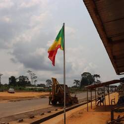 Der Grenzposten der Republik Kongo