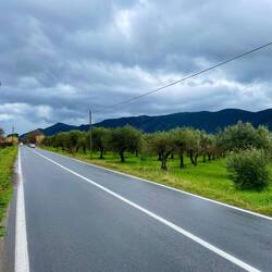 5 km auf der Strada Provenciale