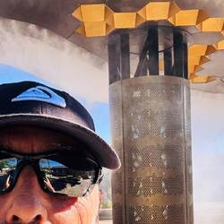 Wasser auf das Joggerhaupt: herrlich!