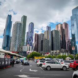 En skog av skyskrapor