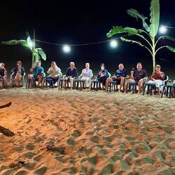 Das BBQ mit Lagerfeuerromantik.