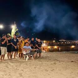 Einheimische Gesangsdarbietung.