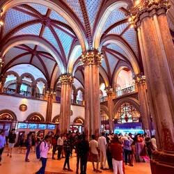 The Chhatarapati Shivaji Mararaj Terminus ticket lobby