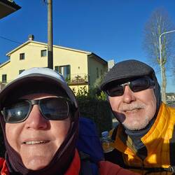 Cold, but sunny morning. We are dressed properly!