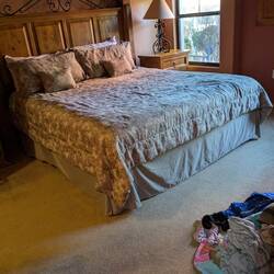 Bedroom. Similar one on second floor. King bed.