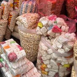 They appeared to be various types of puffed wheat or corn